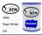 Preview: Jeep, Pearl White, CA: 500ml Lackdose, von ATW Autoteile West.
